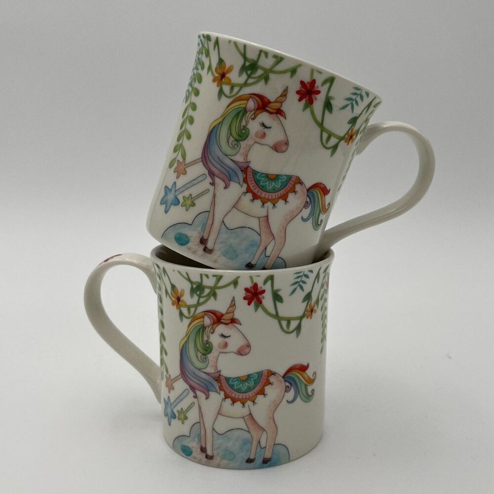 burton+BURTON Colorful Whimsical Unicorn Mug-Set Of Two